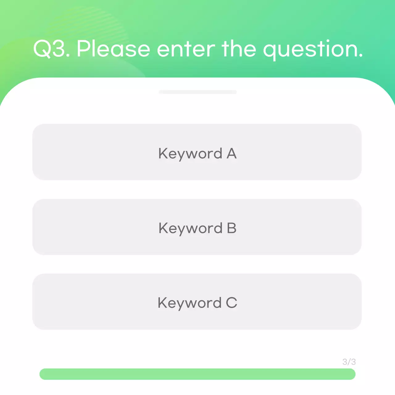 Simple Plain Psychological Test Concept with Gradients