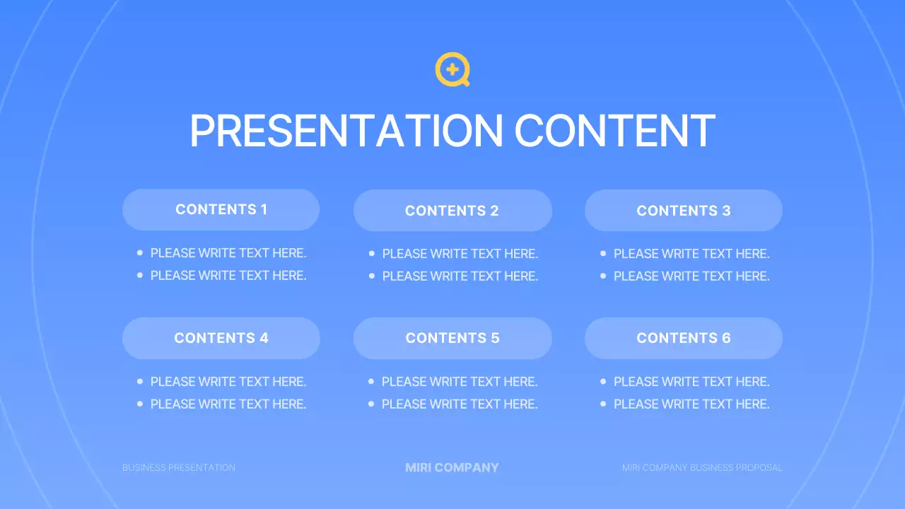 Blue Modern Business Layout Presentation