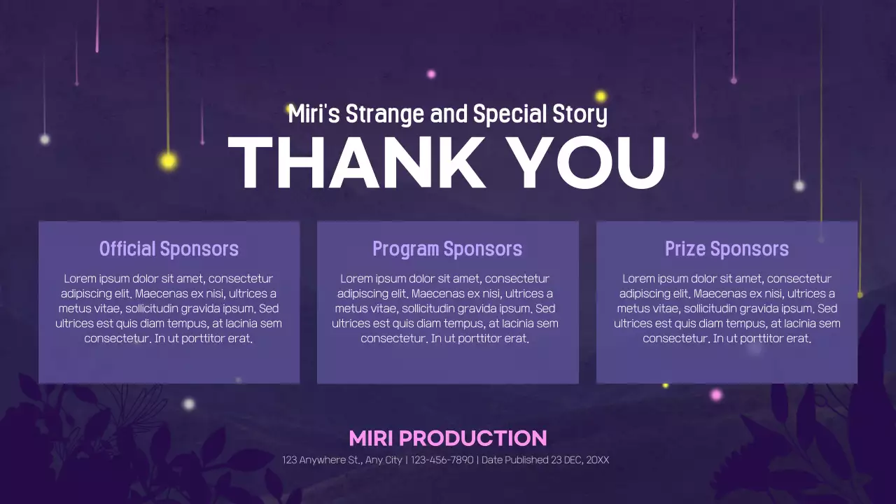 Purple Creative Musical Proposal Pitch Presentation