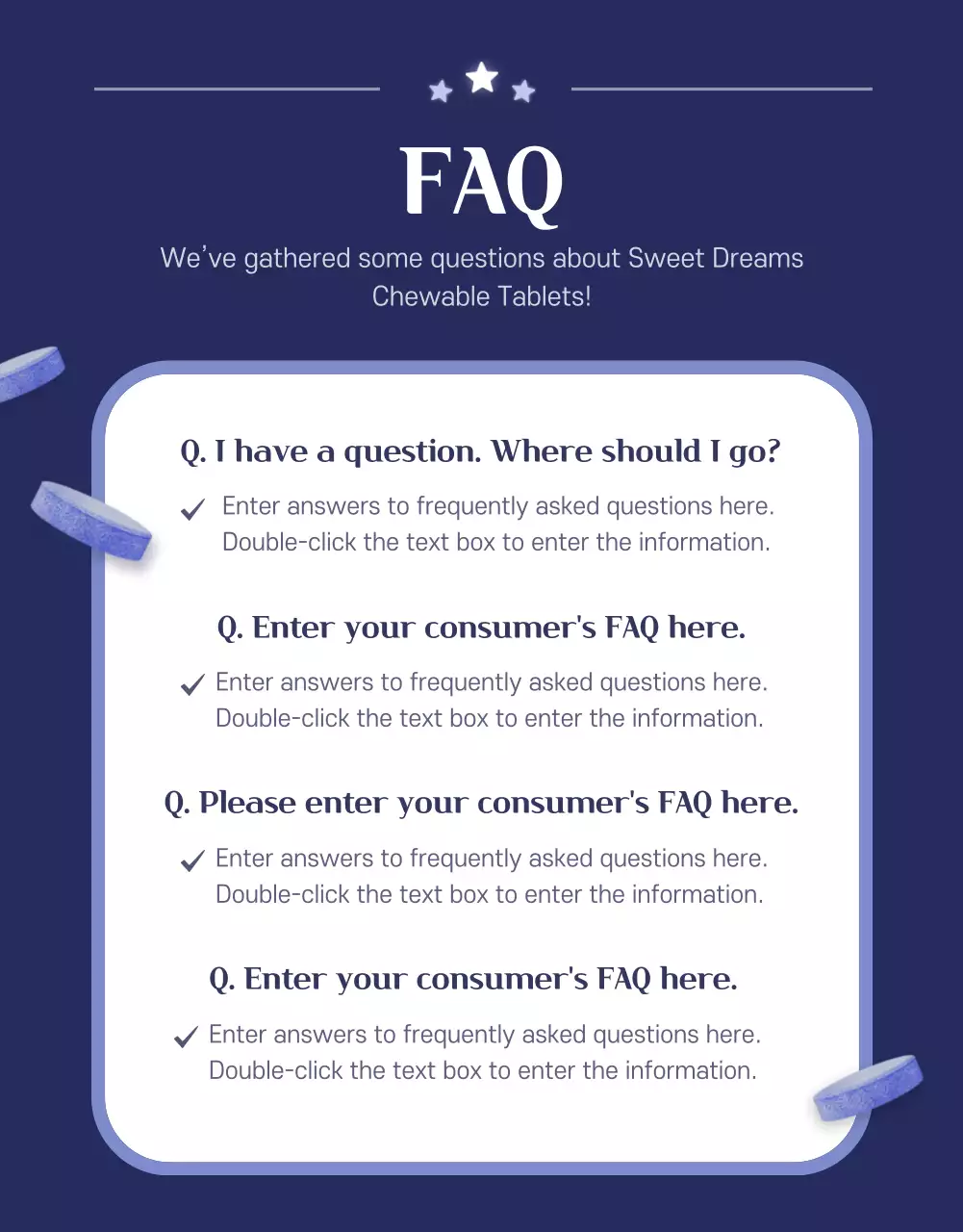 Blue Modern Sleep Promotion Poster