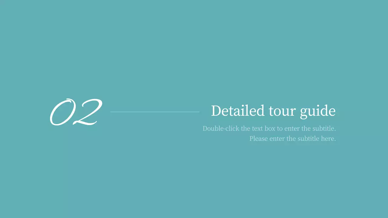 Teal Elegant Travel Guide Presentation
