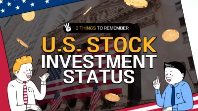 Kitschy white and yellow US stock investment information