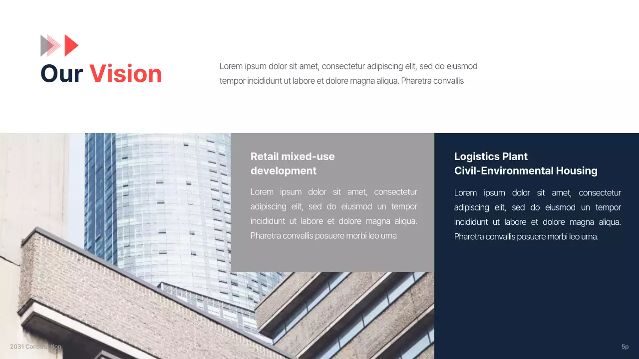 Navy Modern Business Presentation