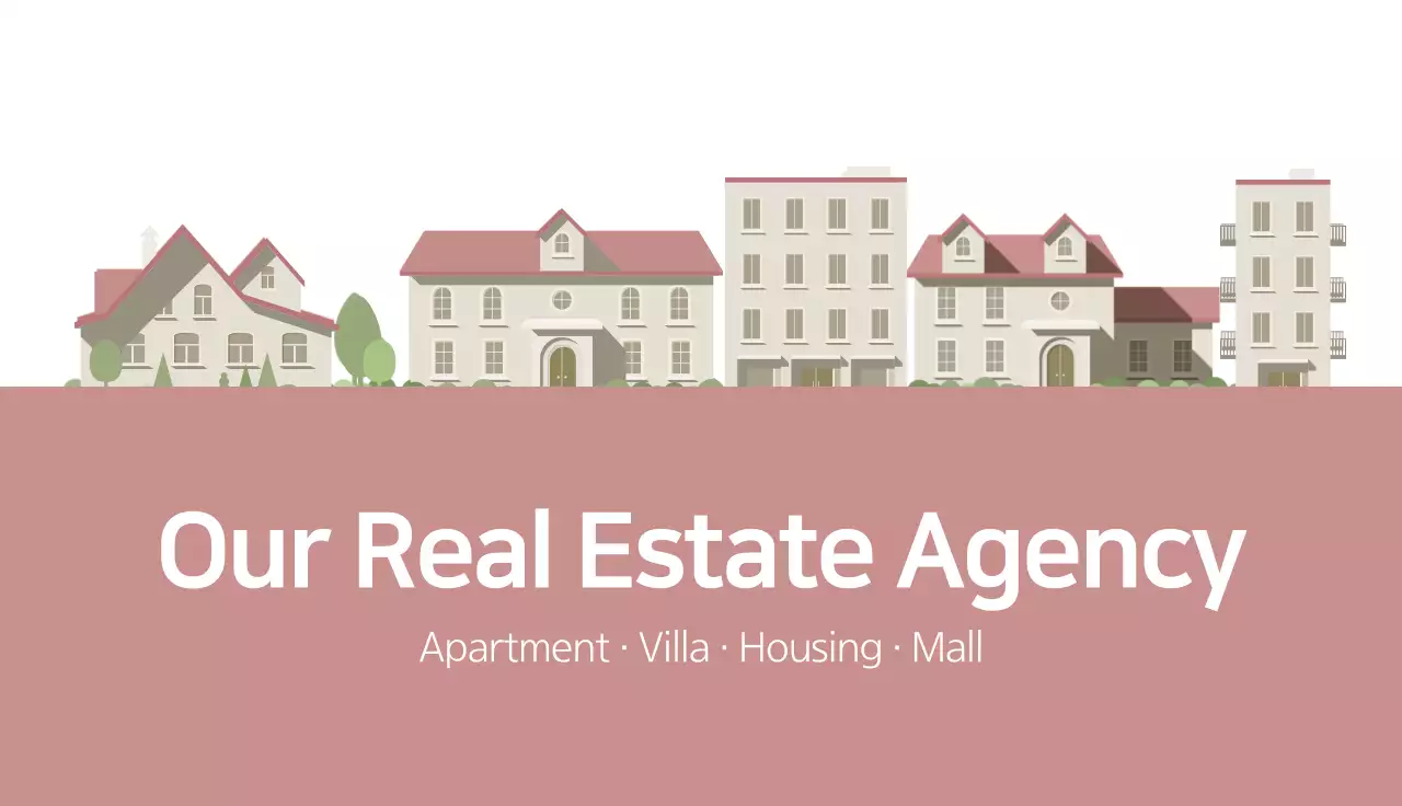 Beige Modern Real Estate Business Card