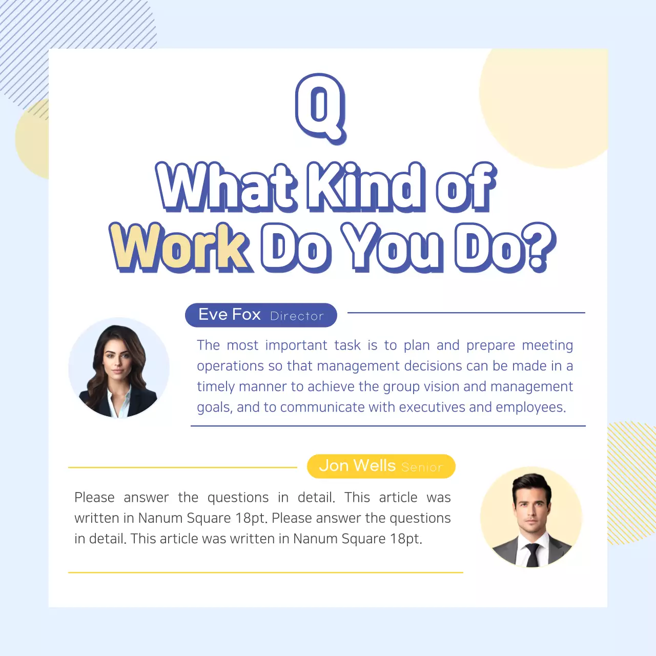 Blue Modern Employee Recruitment Guide Instagram Carousel