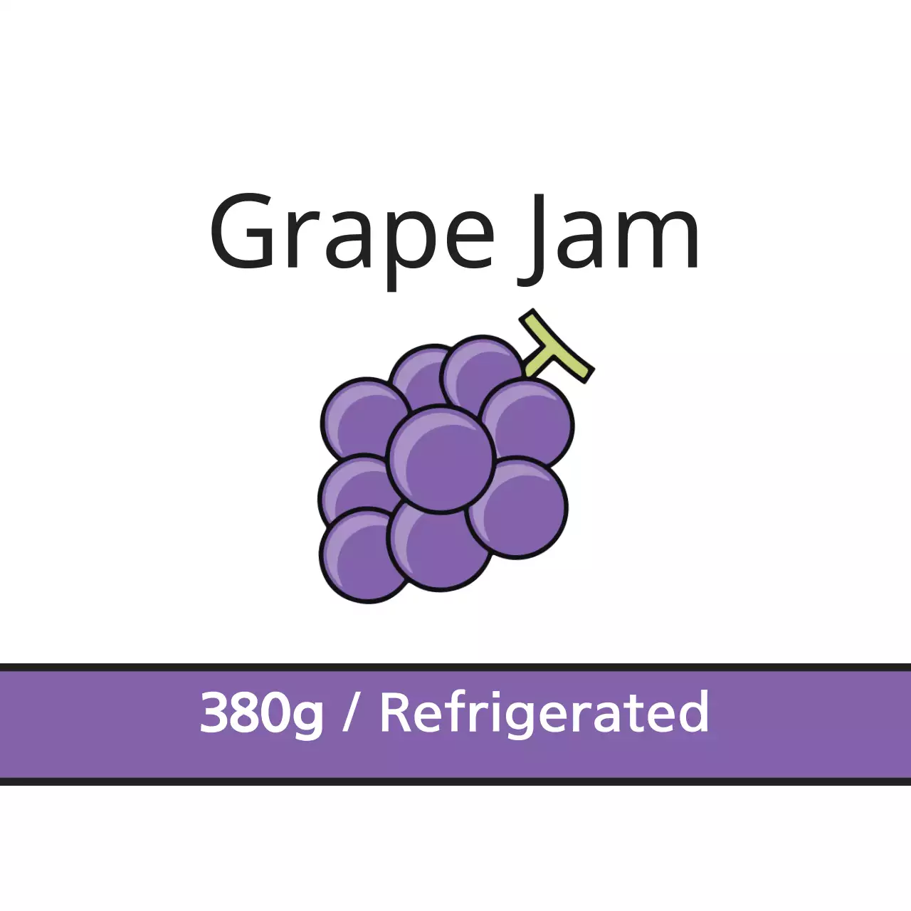 Purple Simple Food Label Banner