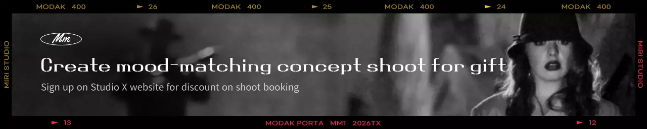 Black Vintage Photography Promotion Banner