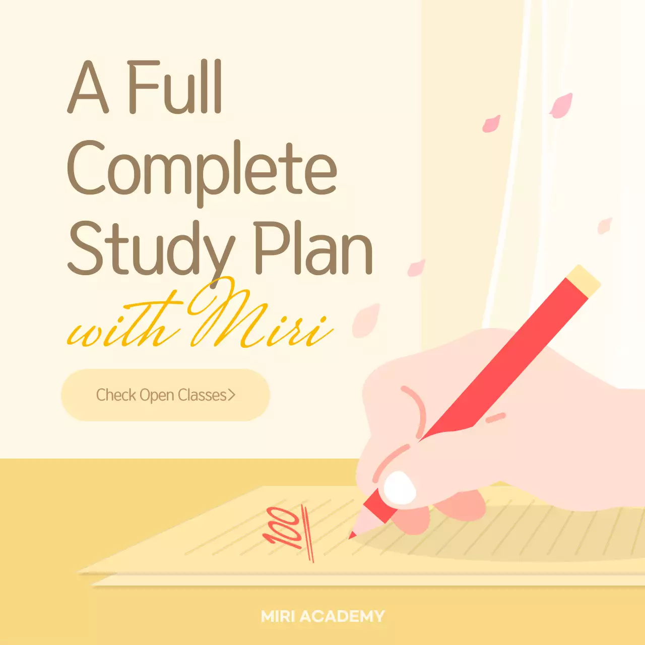 Promotion of yellow and red luck academy