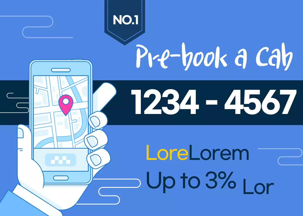 Đường màu xanh minh họa khuyến mãi gọi taxi