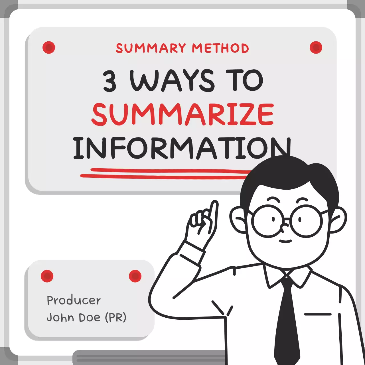 Black Minimal Summary Guide Instagram Carousel