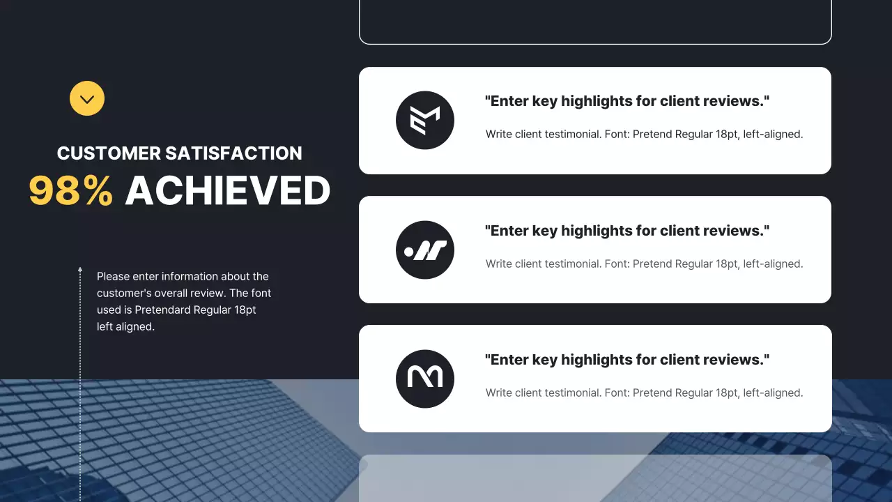 남색과 하늘색 사진을 사용한 심플한 비즈니스용