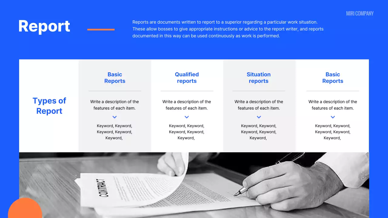 블루 모던 직원 매뉴얼 프레젠테이션