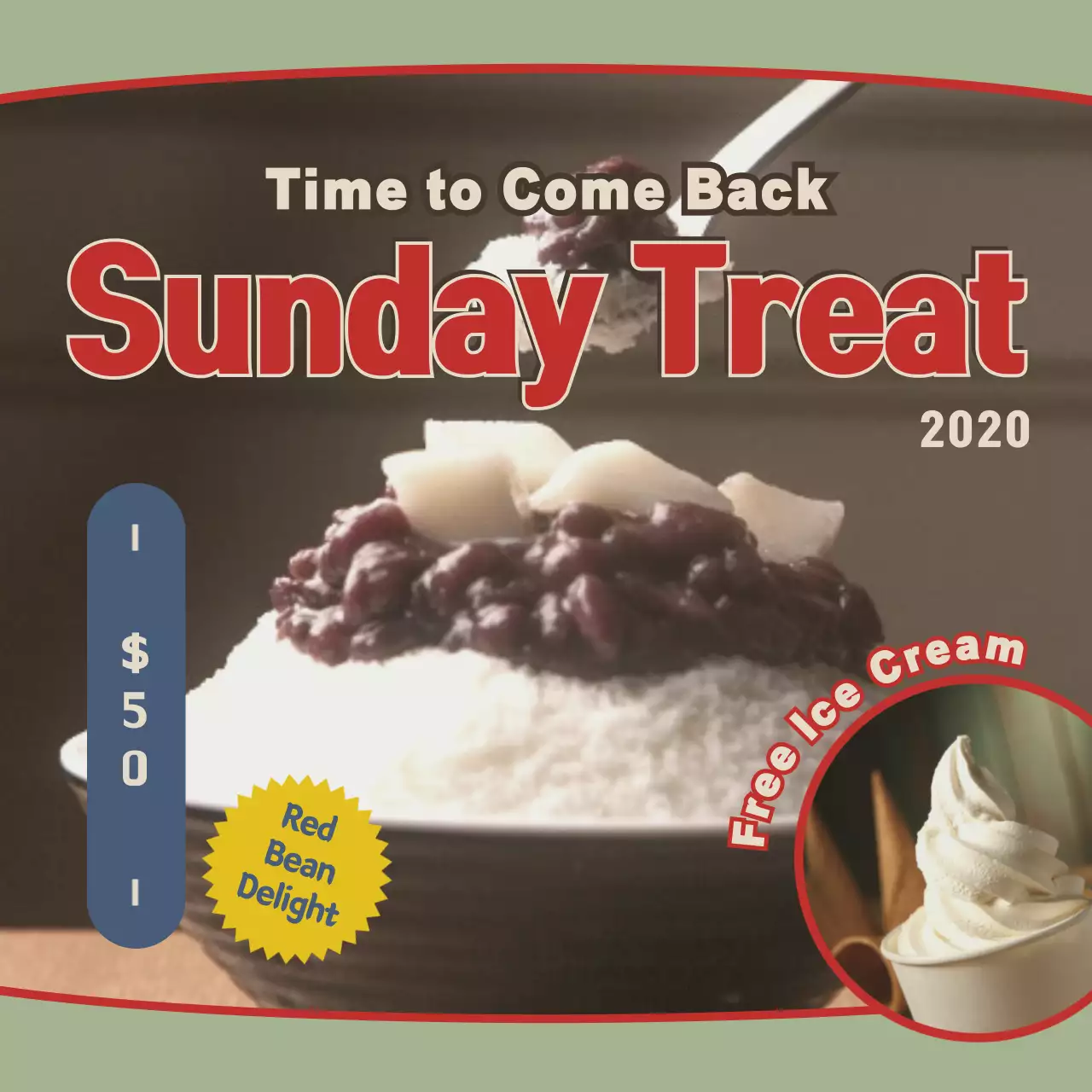 Beige Traditional Dessert Promotion Instagram Post