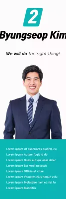 Banner de promoção de campanha profissional azul-petróleo