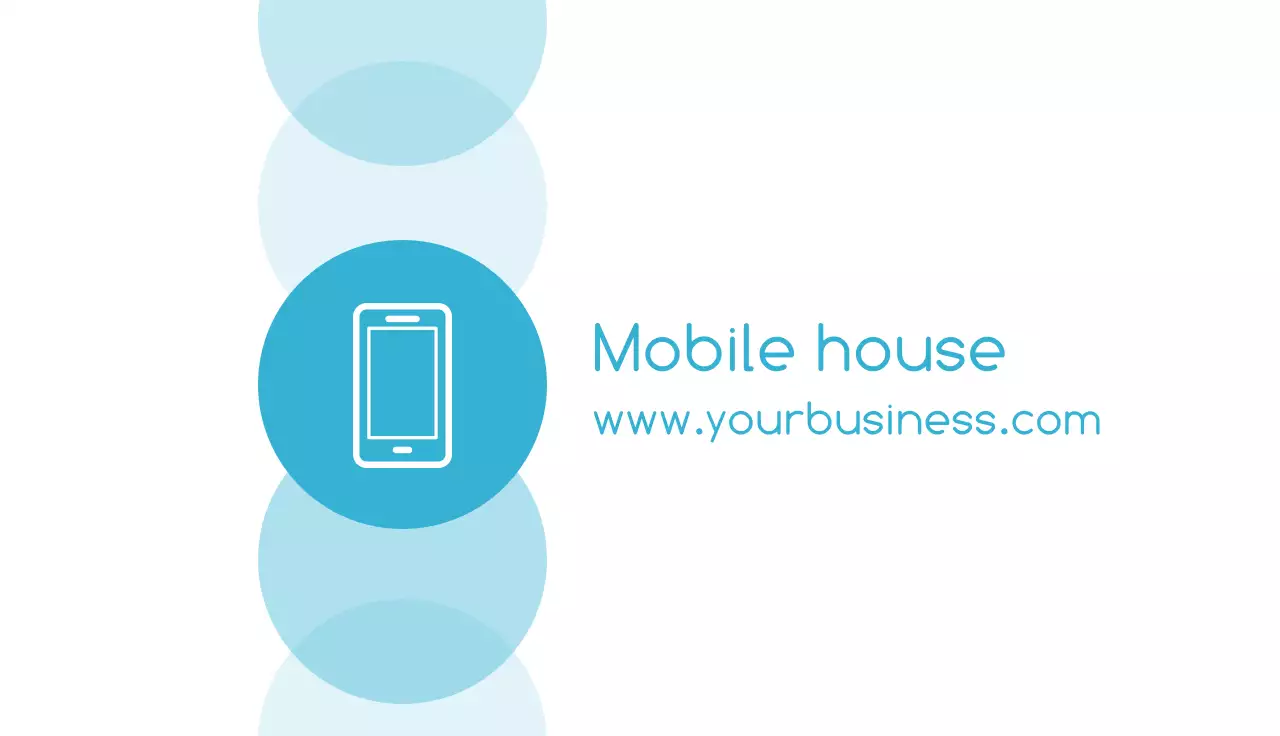 Blue Minimal Business Card