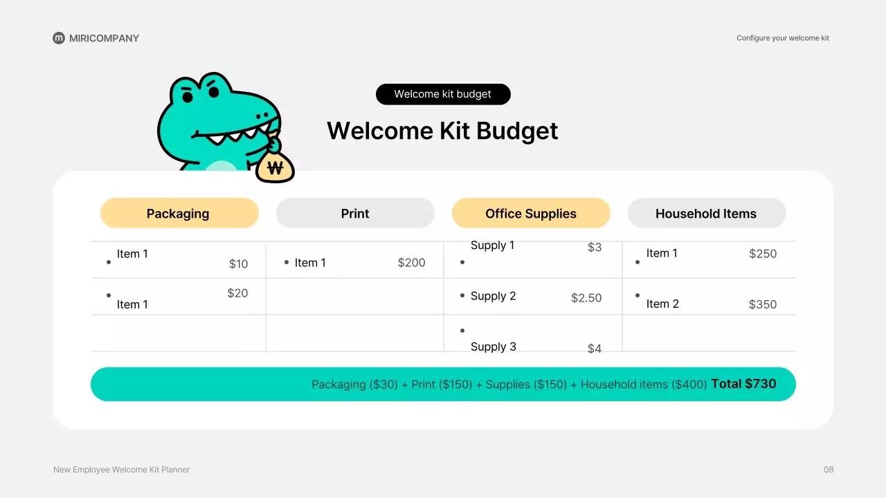 Teal Playful 직원 가이드 프레젠테이션