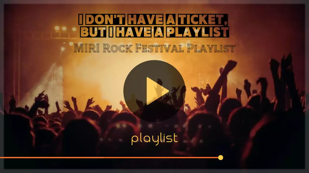 Orange Retro Rock Playlist YouTube Thumbnail