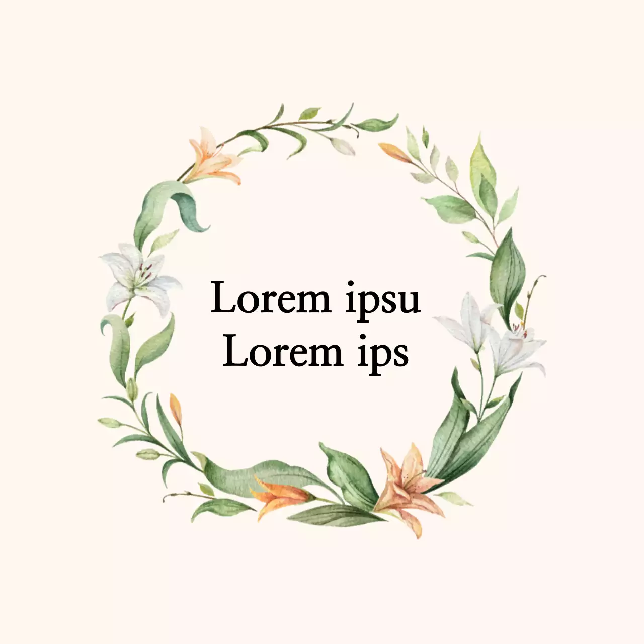 White illustration sentimental thank you label