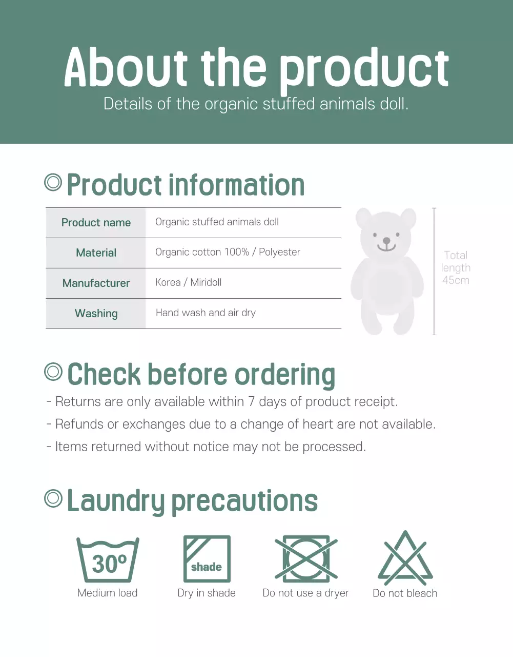 Boneka lampiran organik