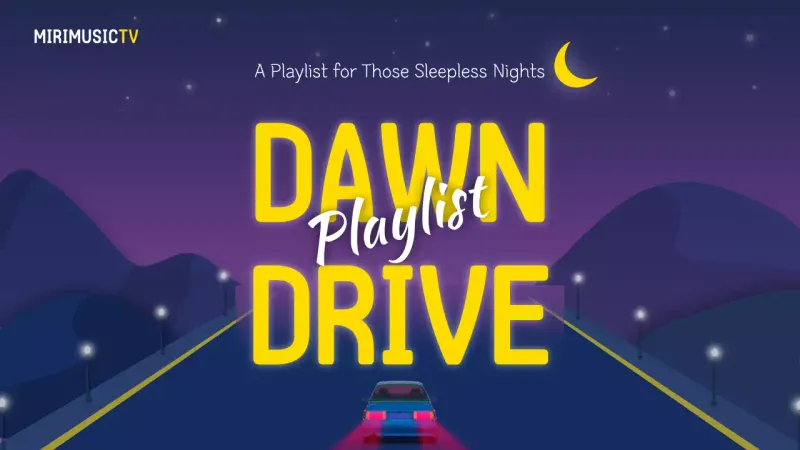 Purple Retro Music Playlist YouTube Thumbnail