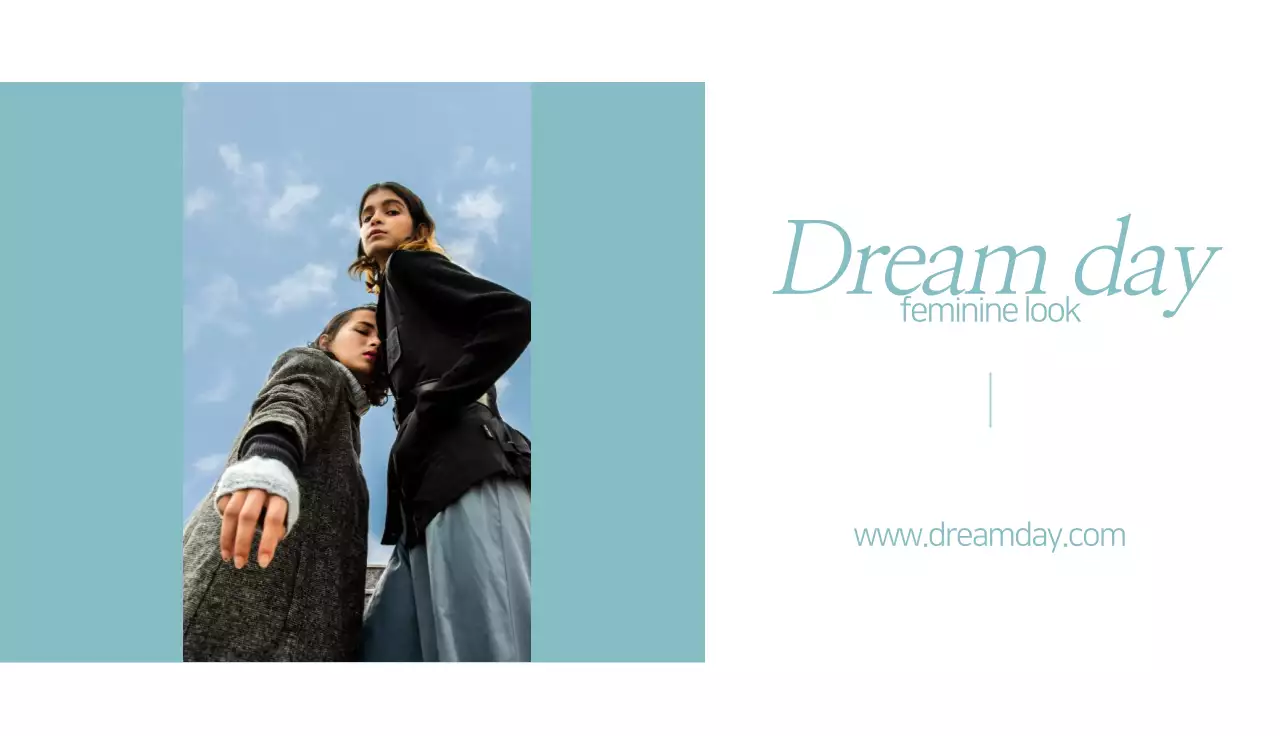 Mint Modern Fashion Information Business Card