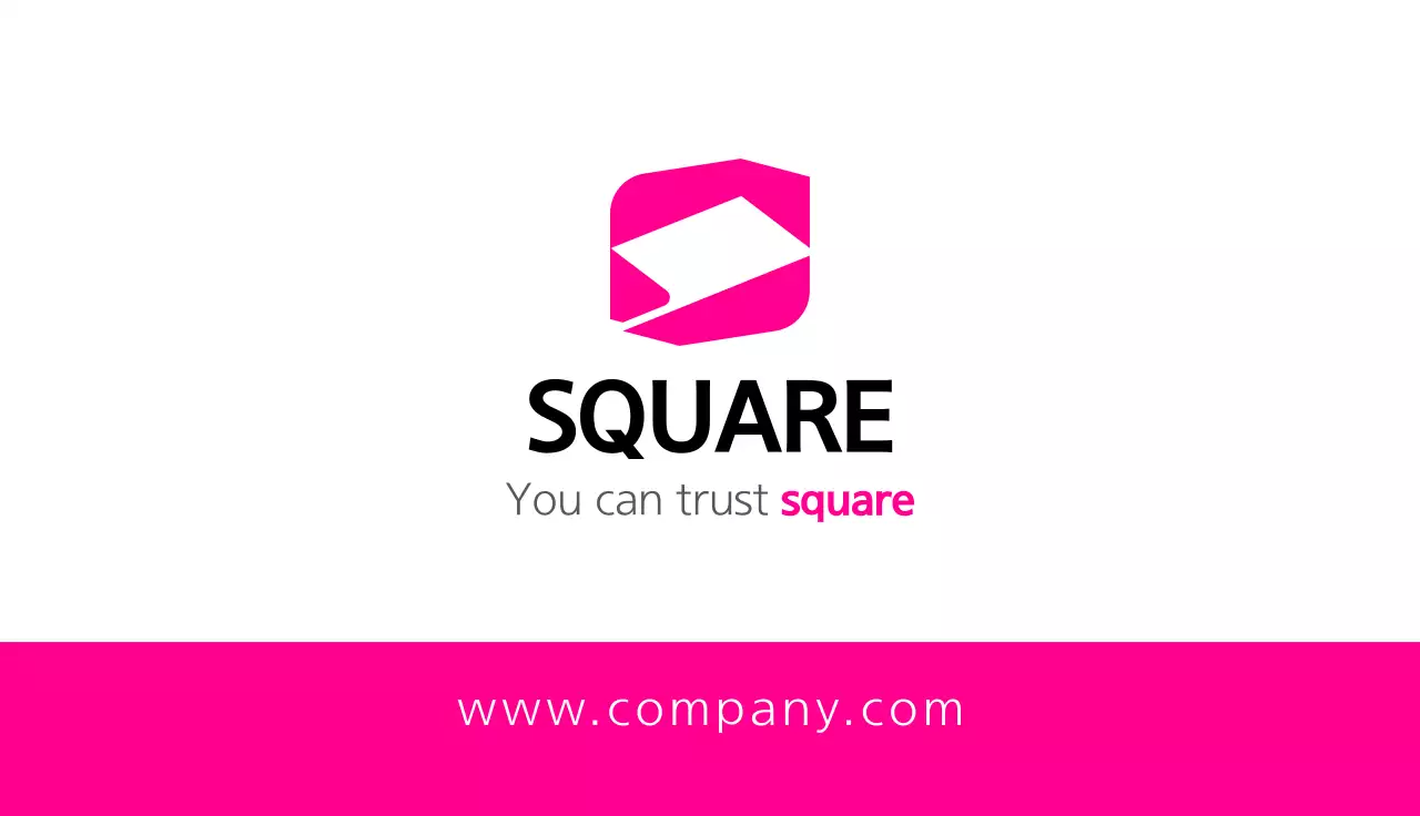 Pink Modern Business Card
