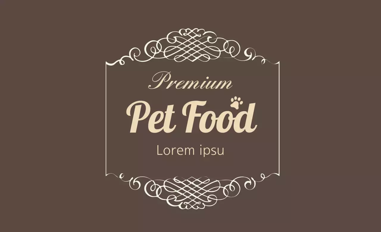 Brown Elegant Pet Food Advertisement Banner