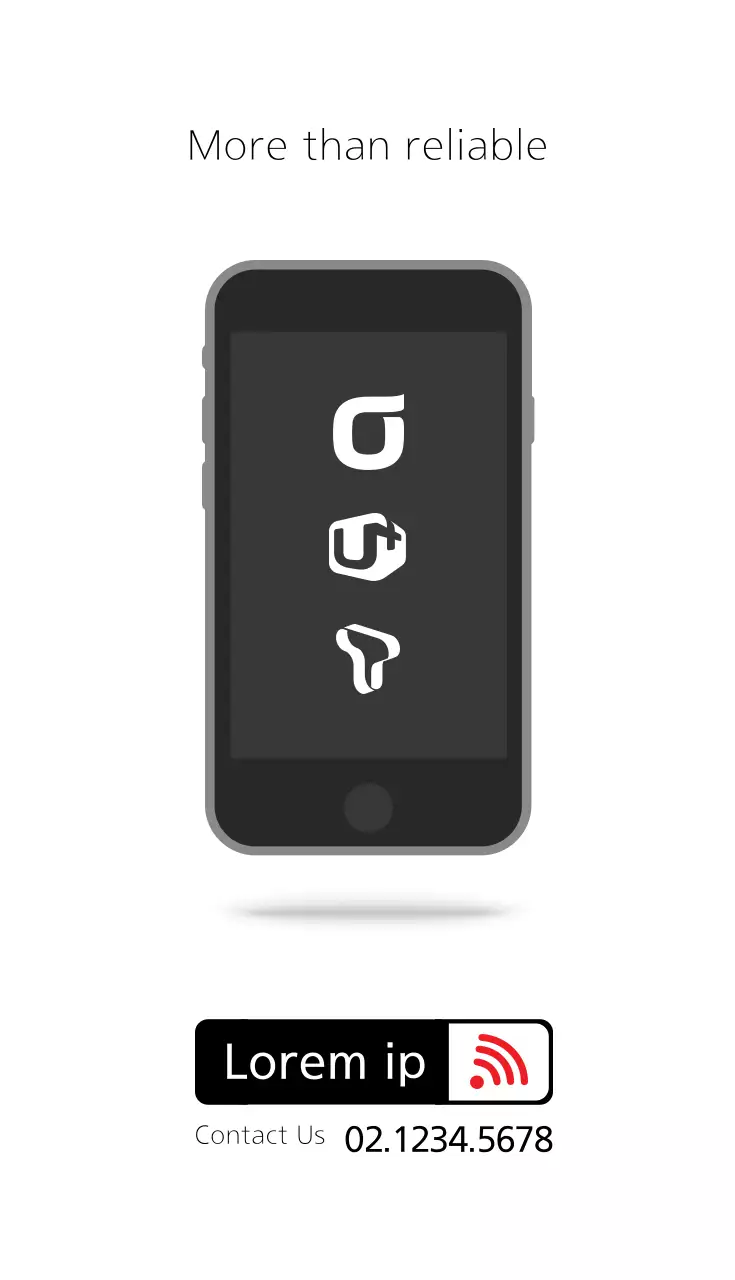 Black Modern Phone Promotion Business Card