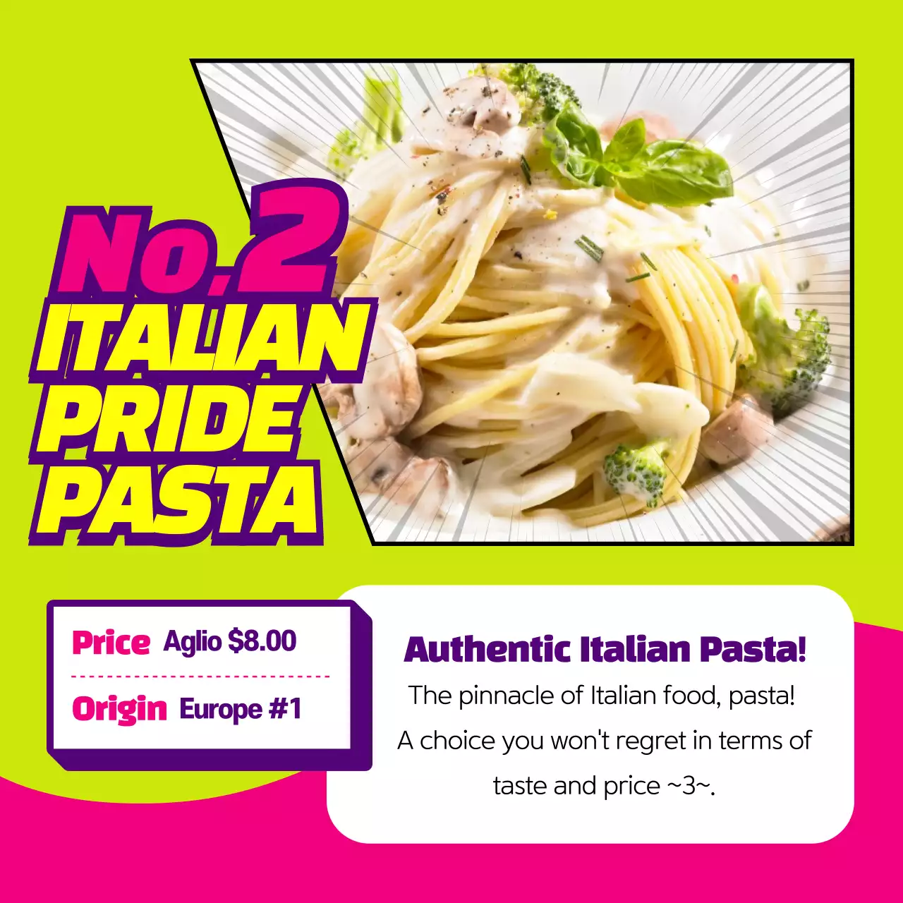 Neon Trendy Food Festival Promotion Instagram Carousel