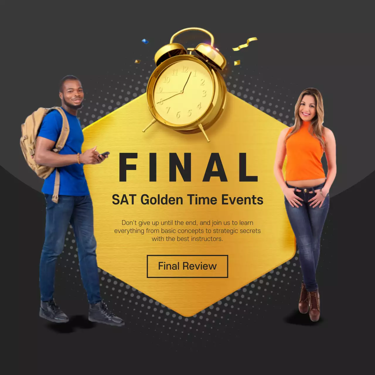 Gold Modern Sat Promotion Instagram Post
