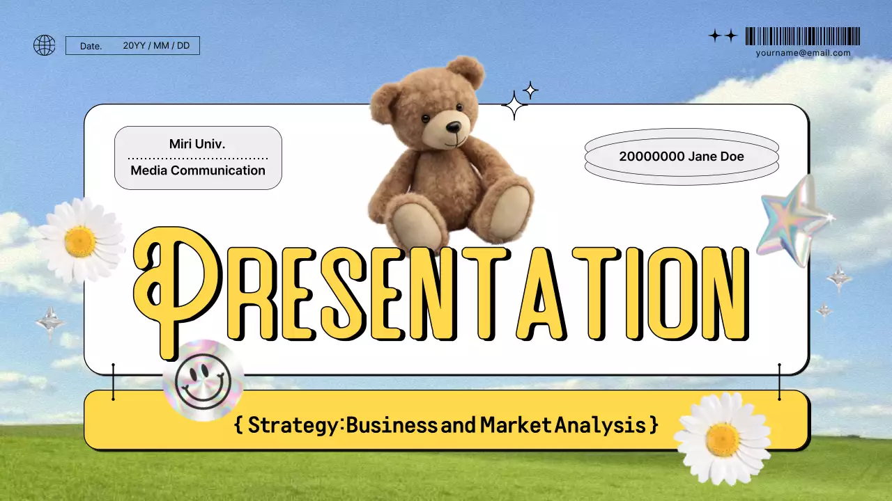 Yellow Whimsical Business Presentation