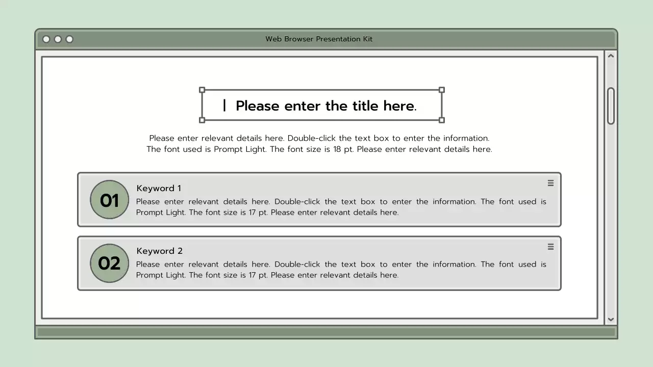 Grey Minimal Web Guide Presentation