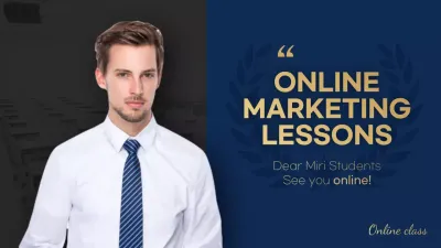 Blue Professional Marketing Class YouTube Thumbnail