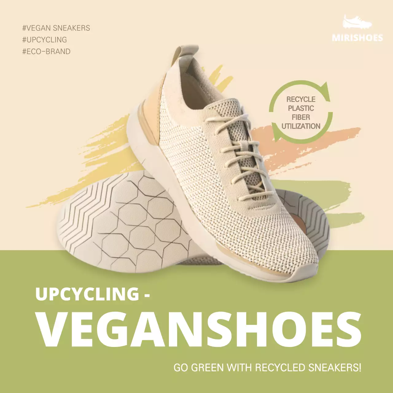 Beige Modern Vegan Promotion Instagram Post