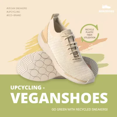 Beige Modern Vegan Promotion Instagram Post