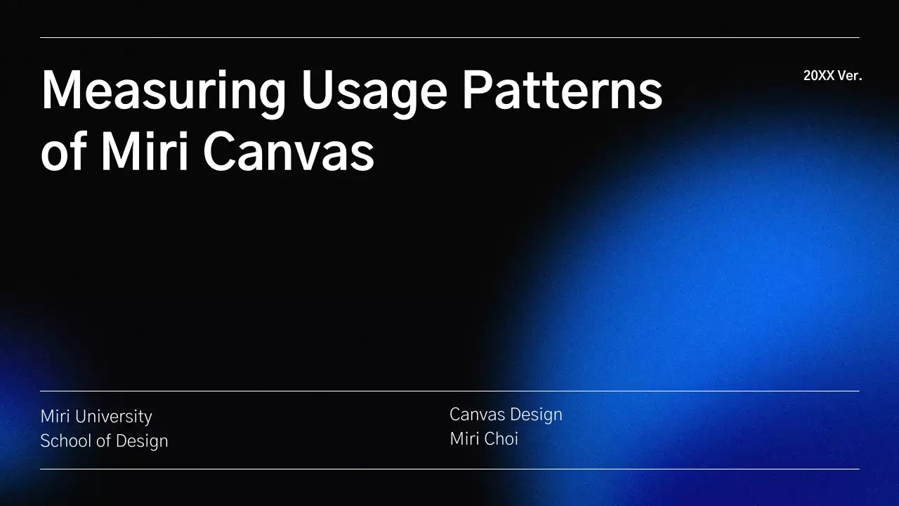 A clean college thesis theme in blue and gray