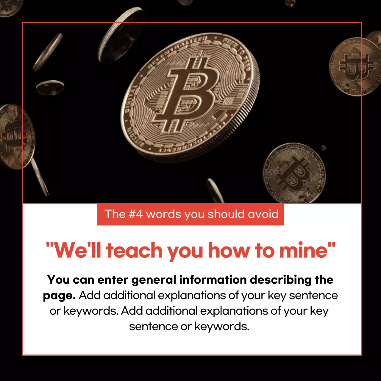 Black Modern Bitcoin Guide Instagram Carousel