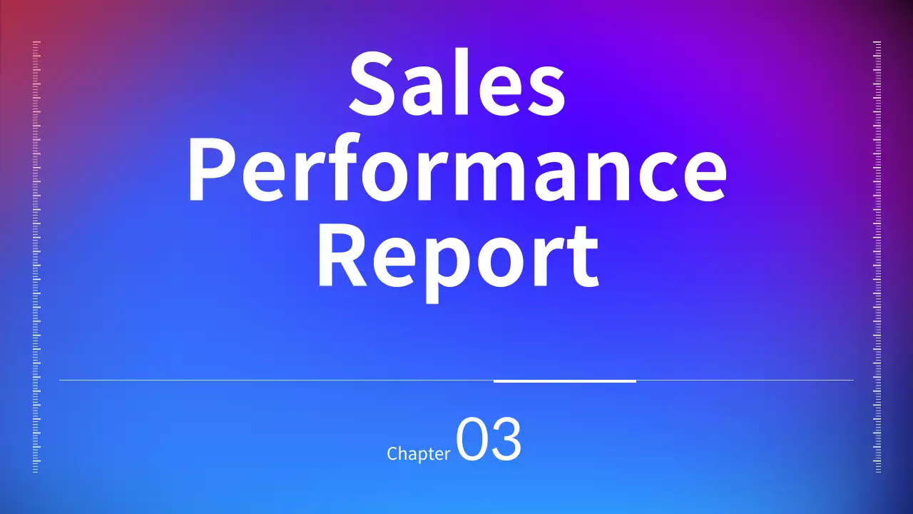 IR presentation with black, blue and red gradient business concept