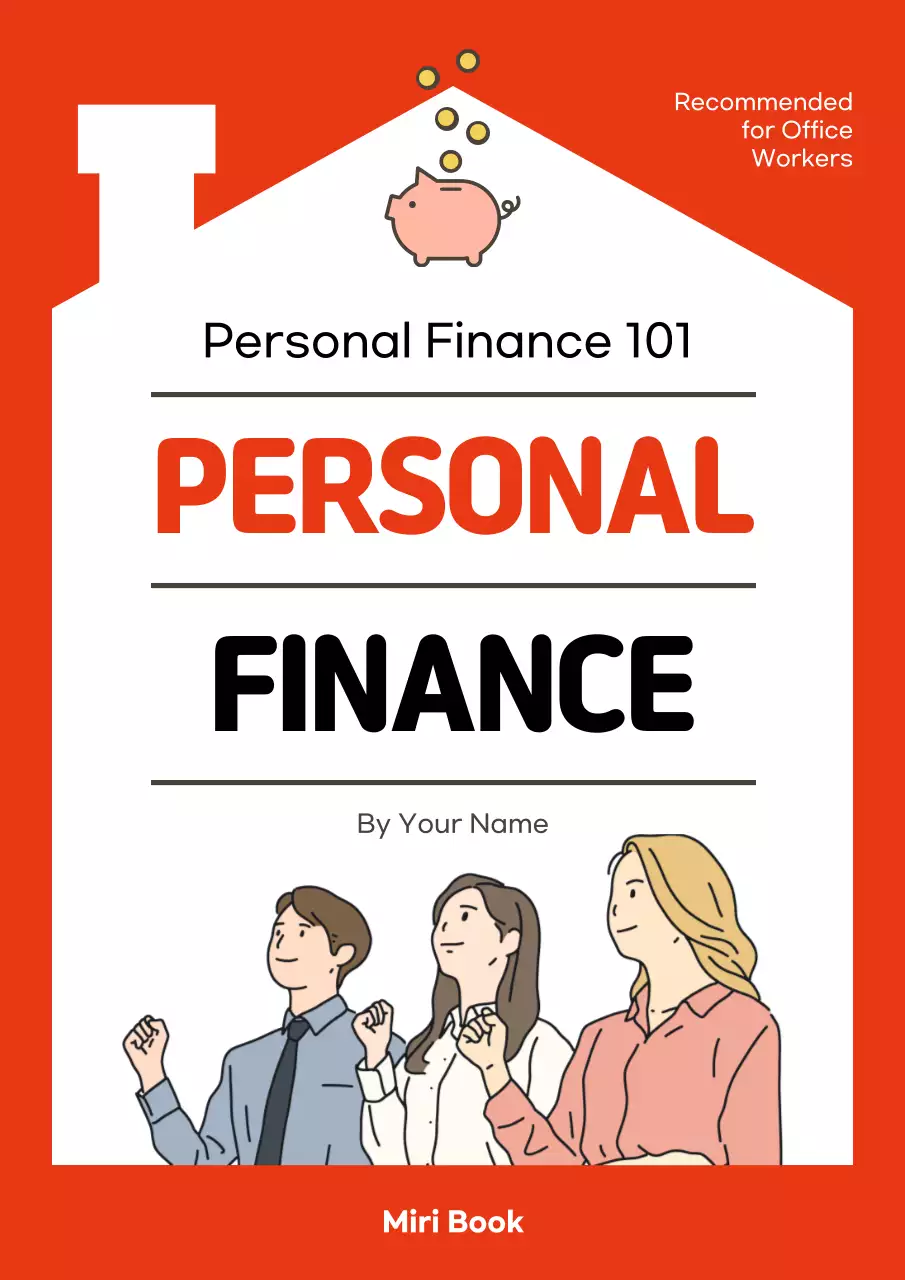 Red Simple Finance Guide Book Cover