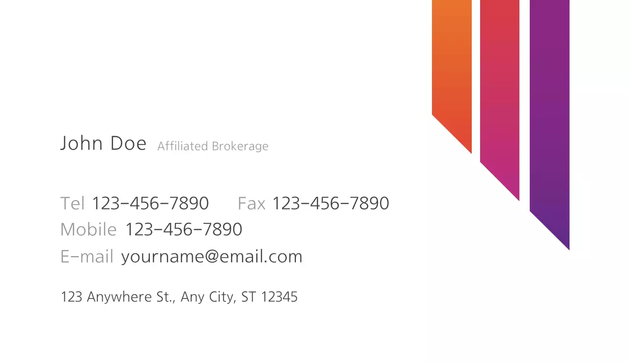 Grey Modern Real Estate Business Card