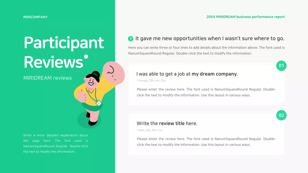 Reporting on the results of job-creating welfare programs