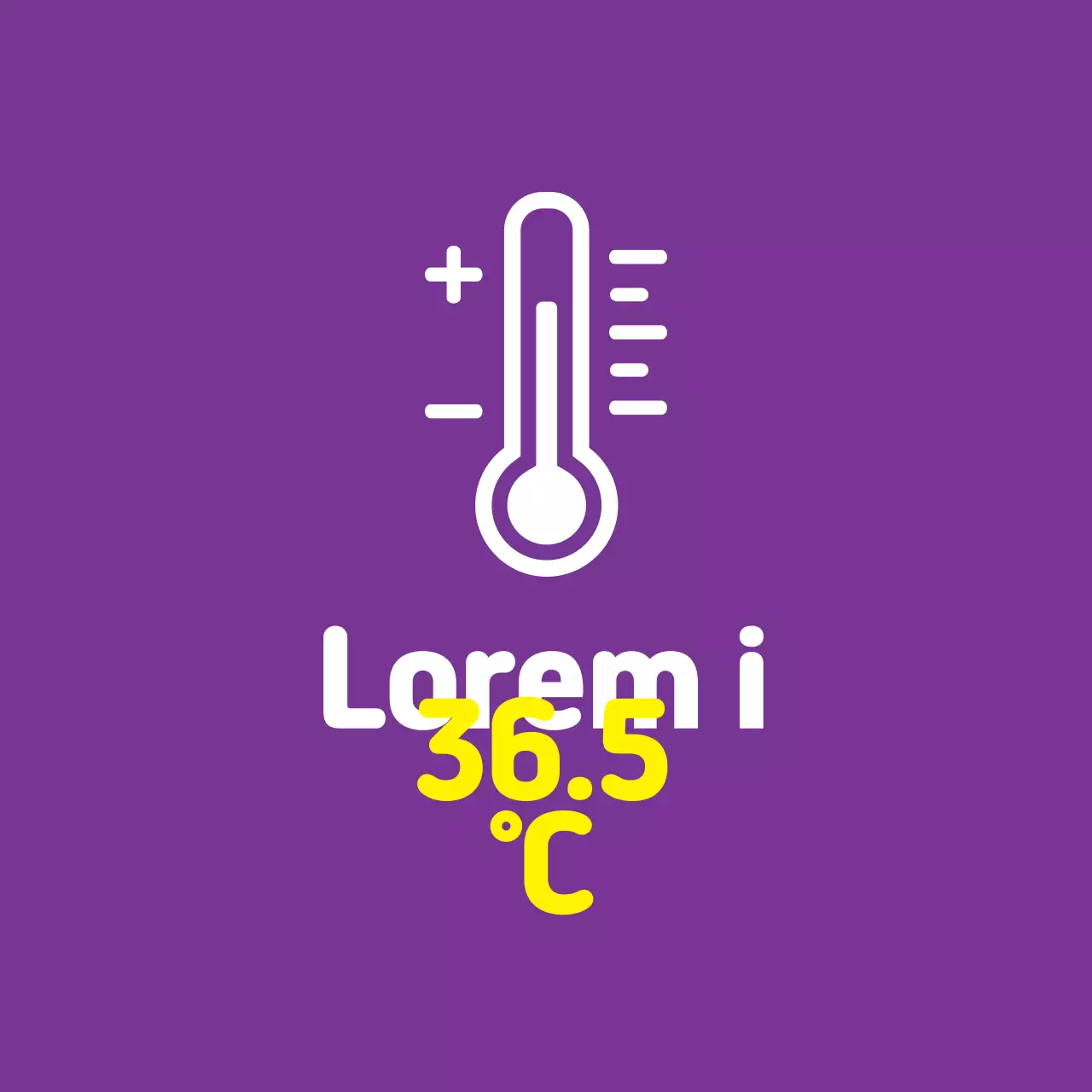 Purple Yellow Illustration Corona Temperature Guide
