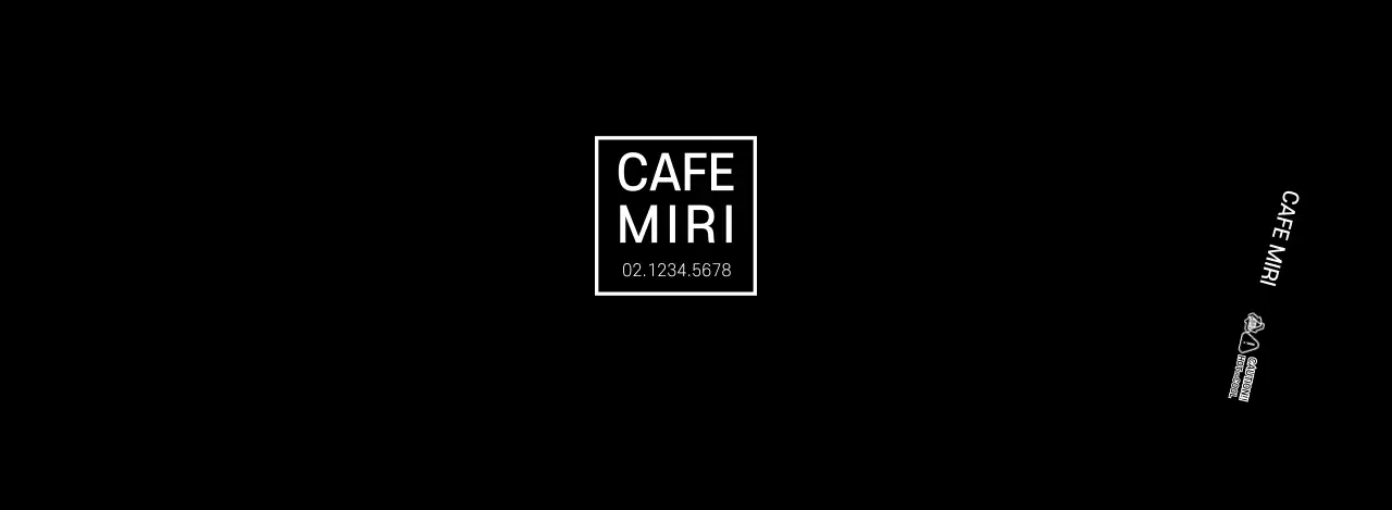 Black simple cafe cup holder