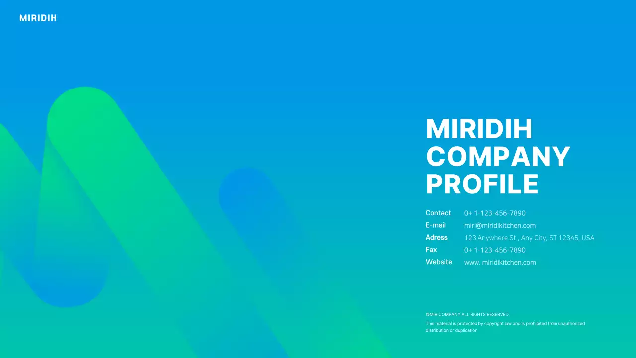 Blue Modern Company Profile Document Presentation