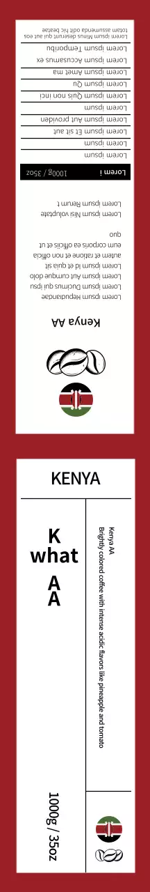 Kemasan hadiah biji kopi merah