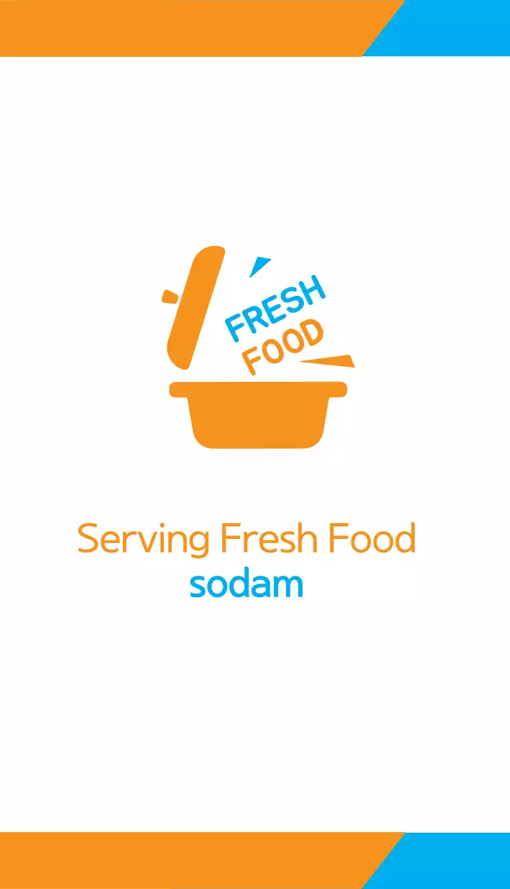 Kartu Nama Promosi Makanan Minimal Orange