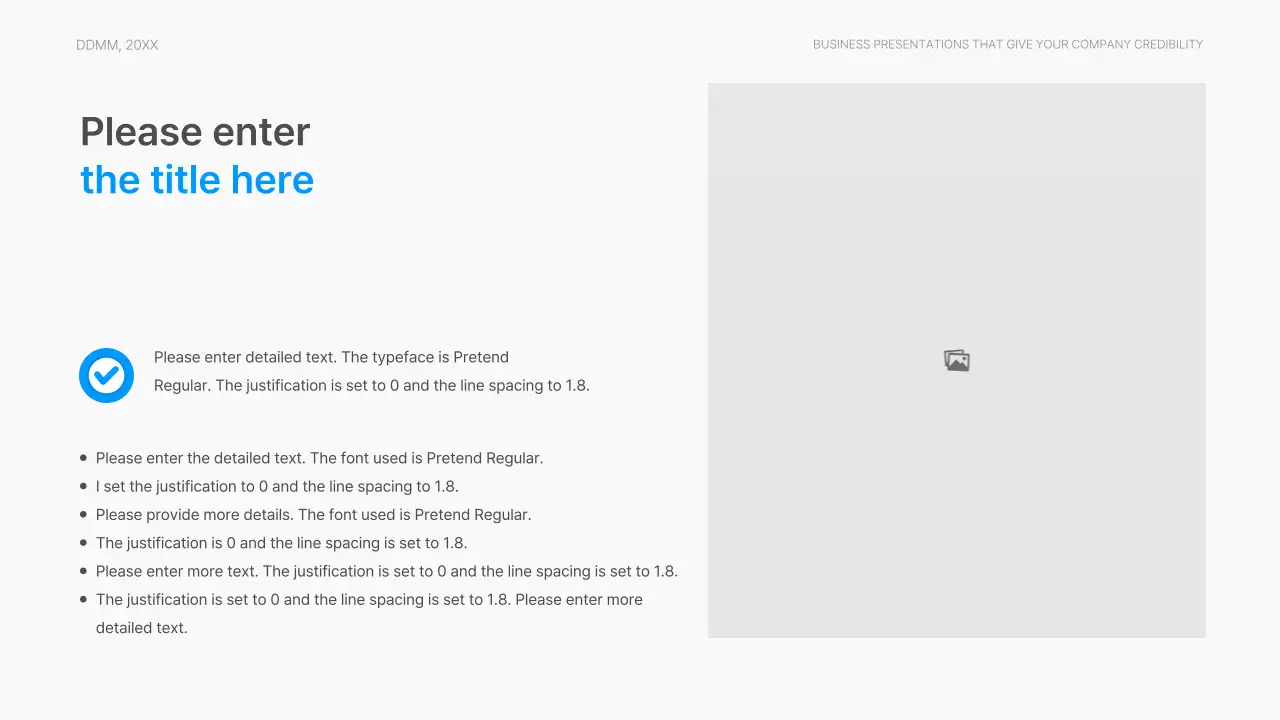 Corporate report with a modern gradient style in blue and white