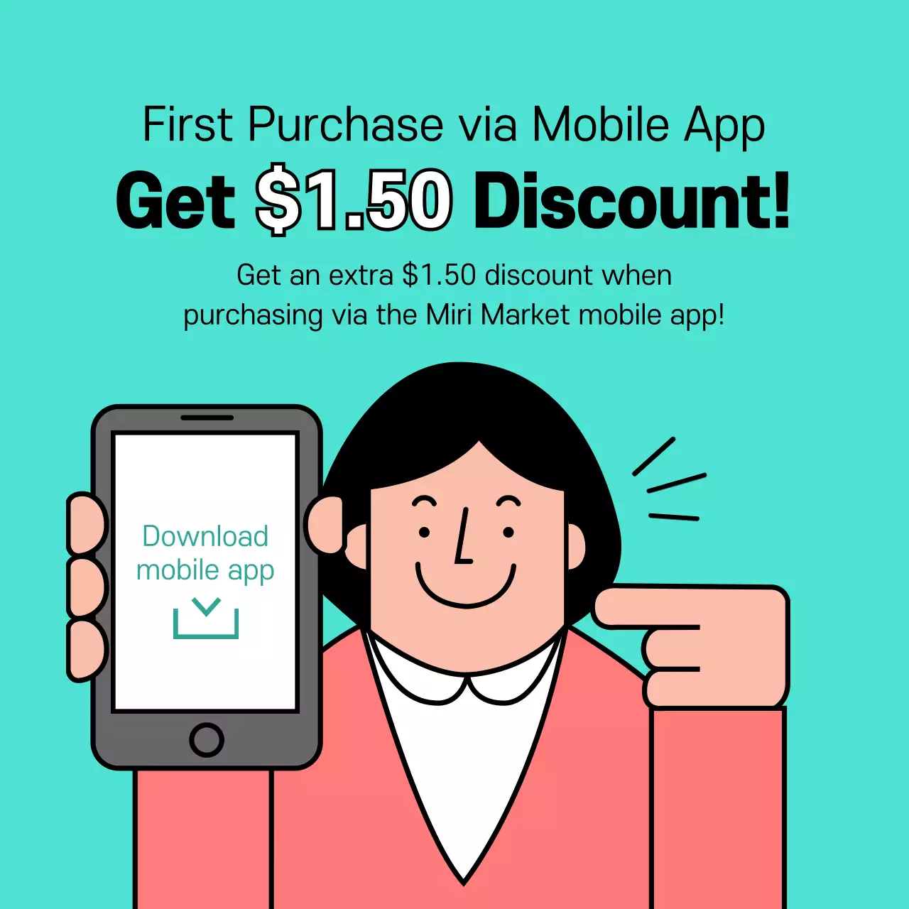 Mint Minimal Discount Promotion Instagram Post