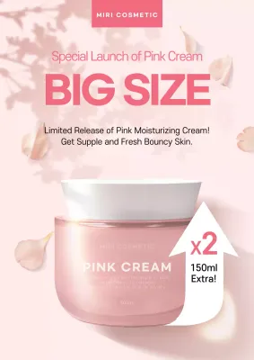 Pink Elegant Skincare Promotion Poster
