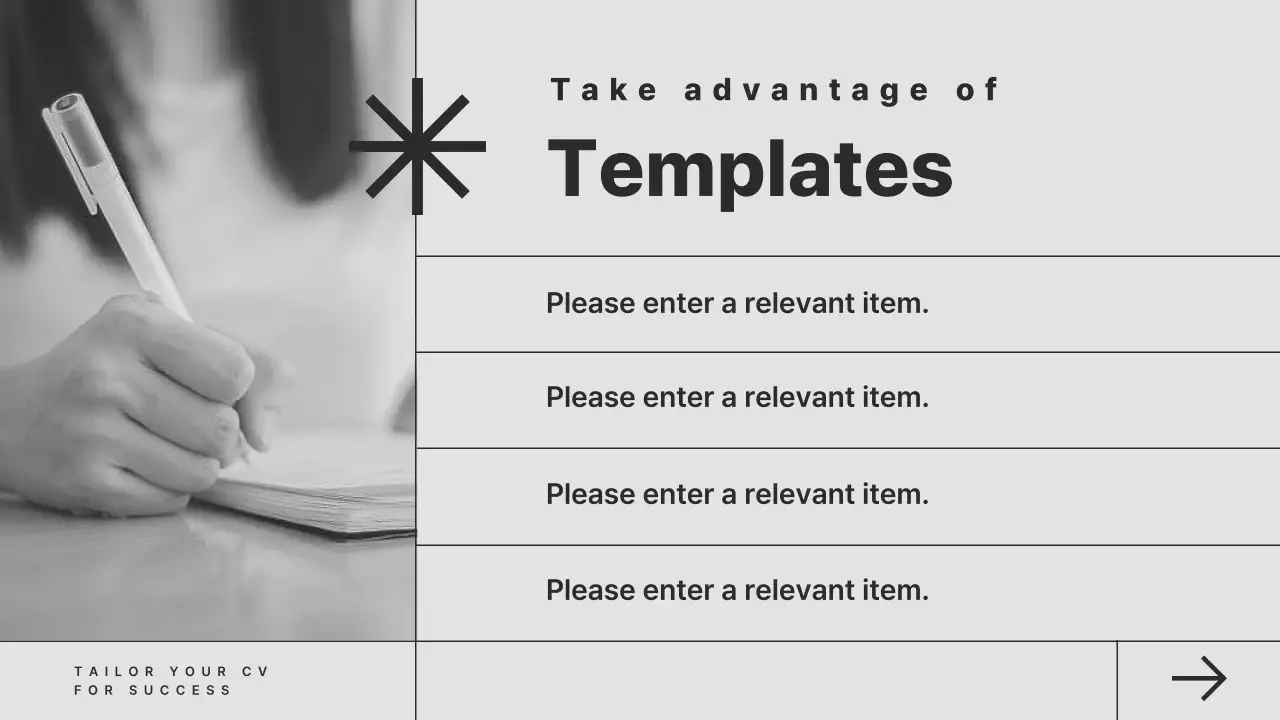 회색 모노톤의 레트로 컨셉의 심플한 채용 전략 발표자료